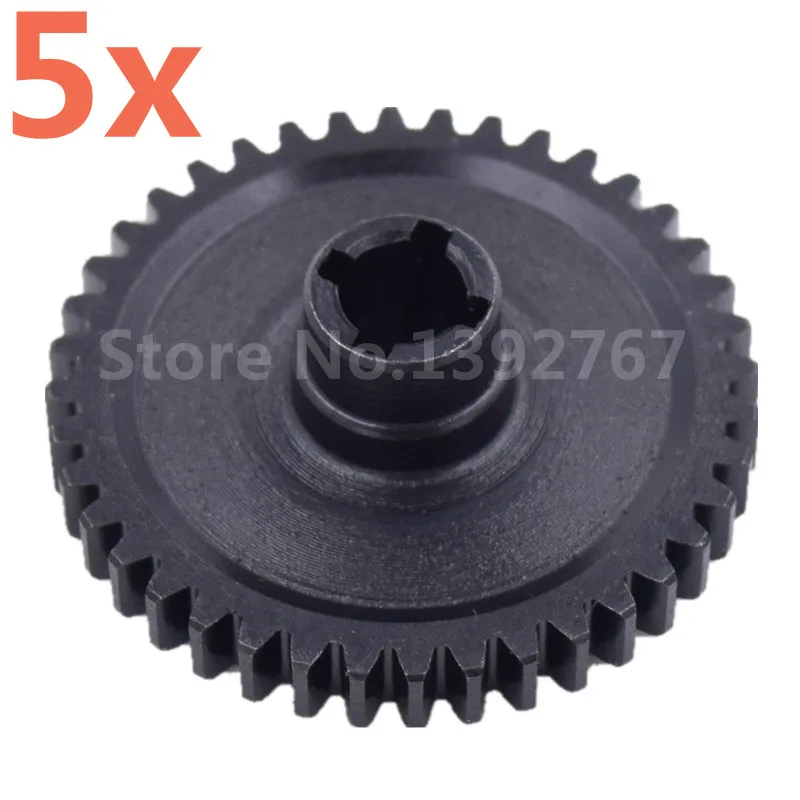 

5 Pieces RC Remote Control Cars Wltoys A949 A959 A969 A979 Metal Diff.Main Gear 40T Teeth Reduction Gears For 1/18 4WD Models