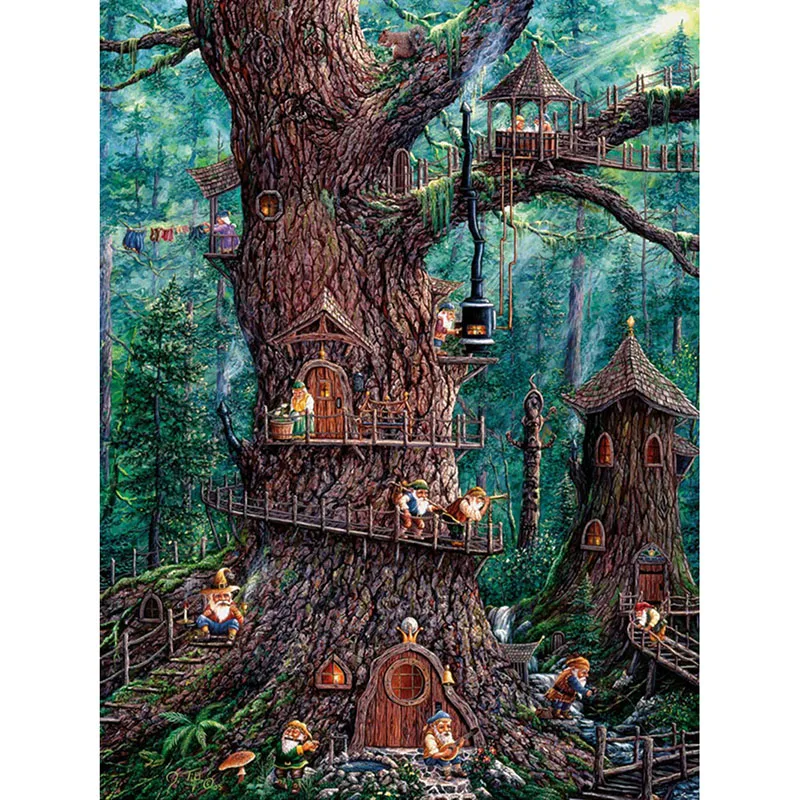 

5D DIY Diamond Painting Cross Stitch Diamond Embroidery Mosaic Diamond Wall Painting Fantasy Tree KBL