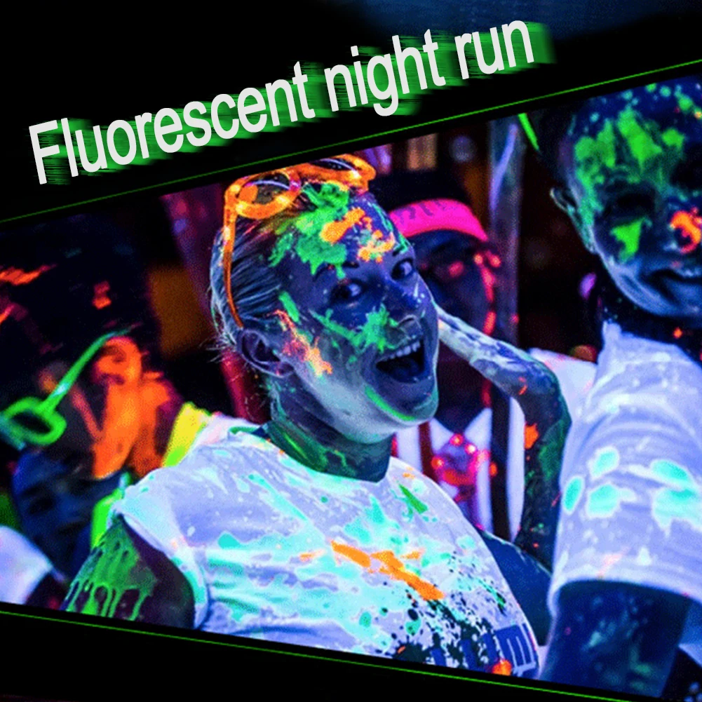 30g 10color DIY Graffiti Paint Luminous Acrylic Glow In The Dark Pigment Party Fluorescent Body Art For Party|Сверкающие товары