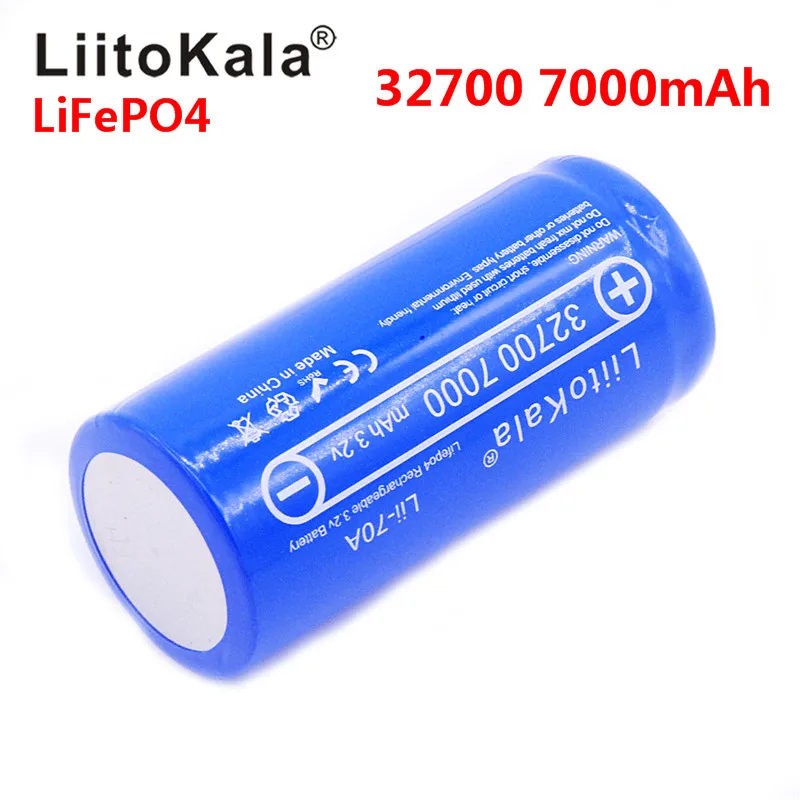 Lii-70A LiitoKala 32700 3,2 в 7000 мАч lifepo4 аккумуляторная батарея 5с разрядка батарея для резервного питания вспышка