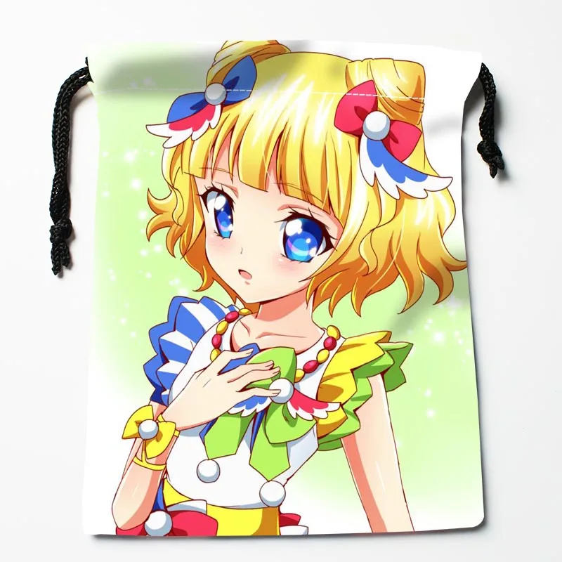 

New Custom Pripara idol time Printed Drawstring Compression Type Storage Bags Custom Gift Bags 20x27cm;27x35cm;35x45cm