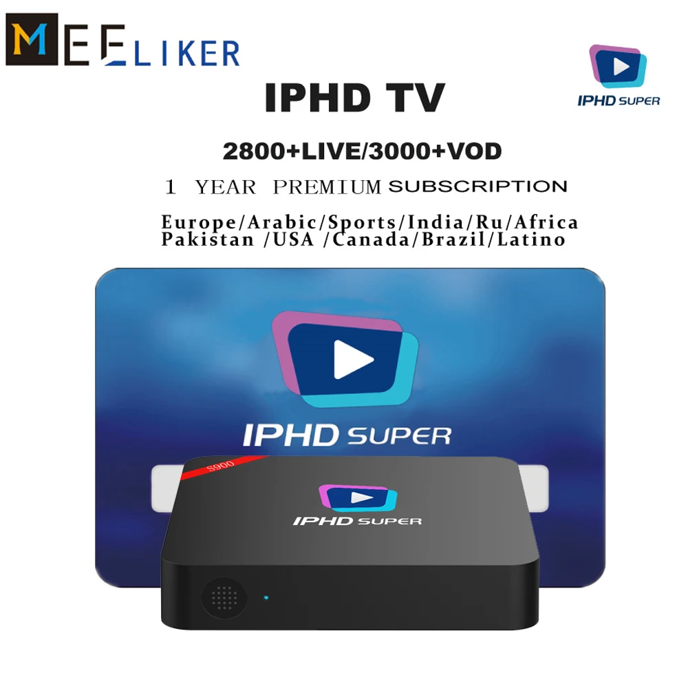 

2018 best Linux iptv box S900 includes 2800+IPHD iptv channels Arabic Europe Africa America USA iptv subscription free 1 year