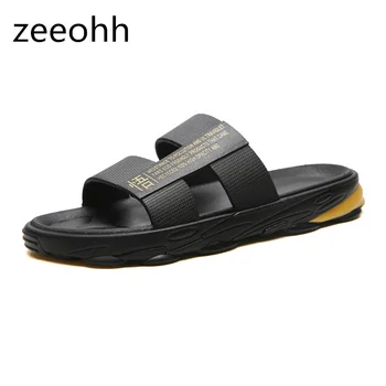

zeeohh New summer Male Slippers Flats Sandals Casual Men's Shoes Thicken Anti Slip Open Toe Flip Flops Zapatos de hombre