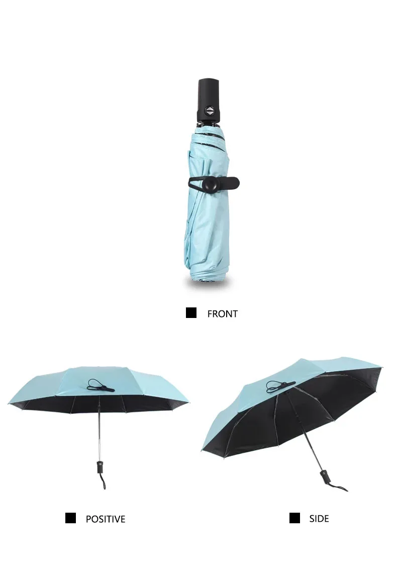FR Windproof Women Umbrella Rain Pongee Folding Automatic Umbrella For Man Anti Sun Uv Umbrellas Protection Colourful For Travel1 (17)