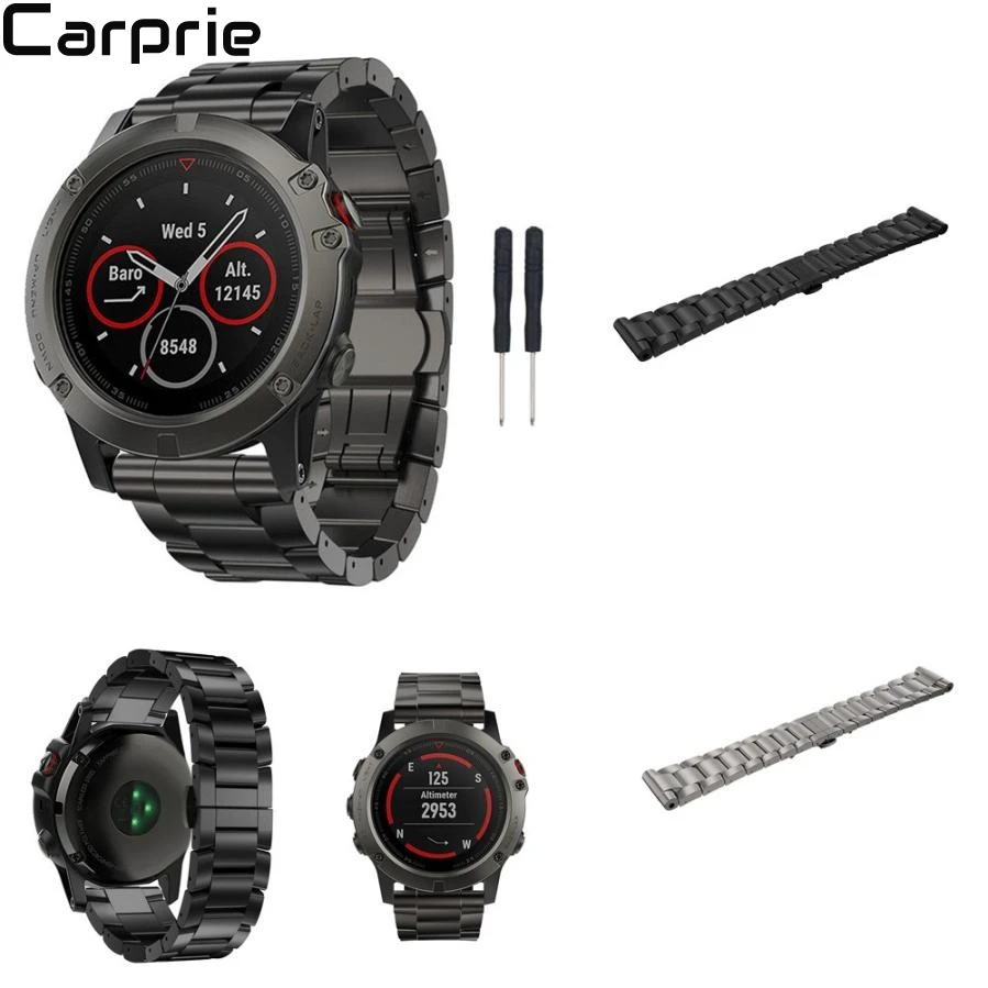 

NEW Best Price ! Titanium Steel Bracelet Wrist Strap Smart Watch Band For Garmin Fenix 5X GPS drop shipping jun25