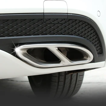 

Stainless steel Exhause air filter 2 to 4 Cover Car Accessories For Mercedes Benz A Class W176 B class w246 C-Class W205 GLC E