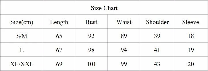 Tshirt size