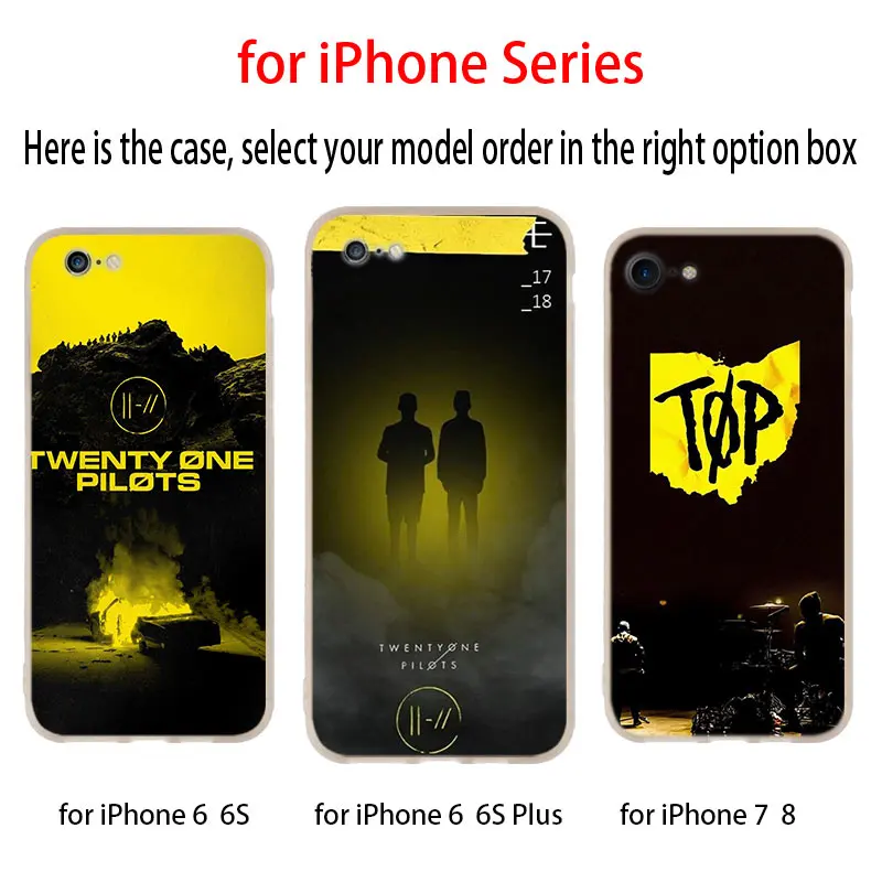 Мягкий чехол Twenty One Pilots 21 для iPhone 12 11 Pro X XS Max XR 8 7 6 Plus 5s SE 2020 S 1 Mini|Бамперы| |
