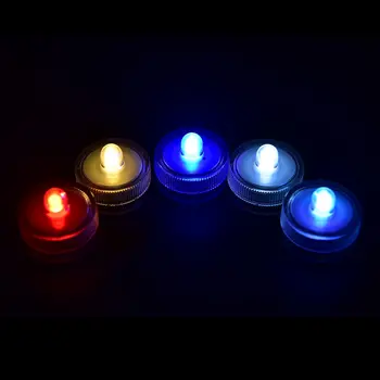 

1Pcs Led submersible light battery waterproof underwater pool pond lighting Electronic candle