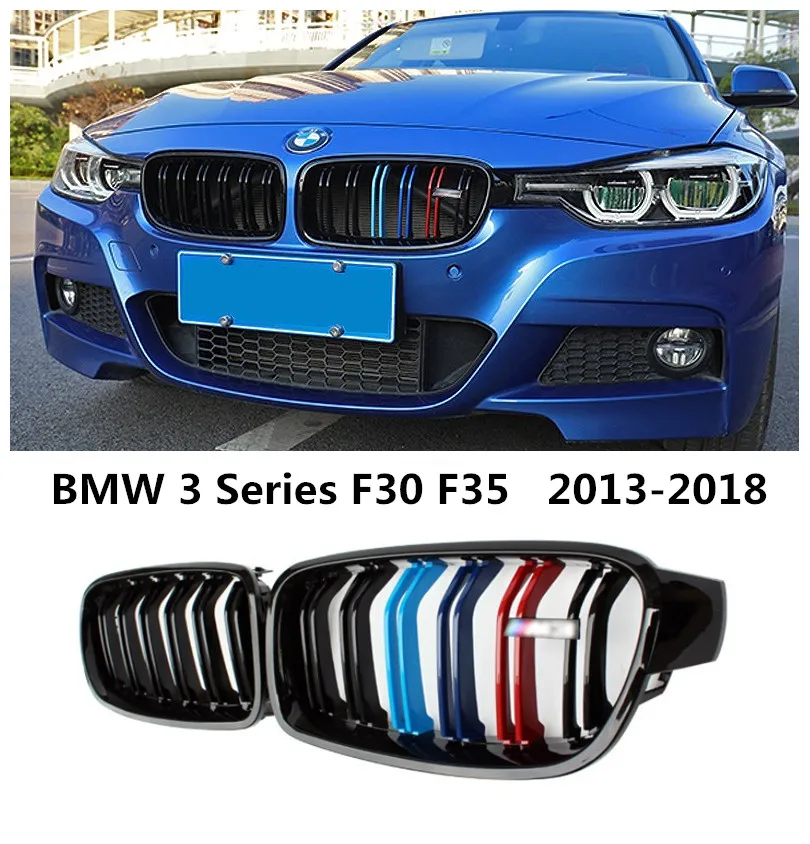 

For BMW 3 Series F30 2013-2018 Grille Racing Grills High Quality ABS Auto Modification Accessories 3 Color