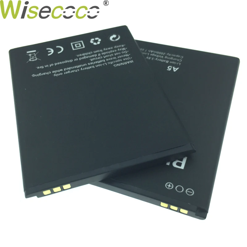 WISECOCO 2 шт новый оригинальный 2000 mAh Батарея Blackview A5 для 5 мобильного телефона замены