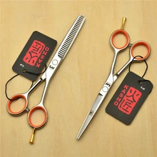 5.5” 14cm Japan Kasho 440C Professional Human Hair Scissors Hairdressing Scissors Cutting Shears Thinning Scissors H1017