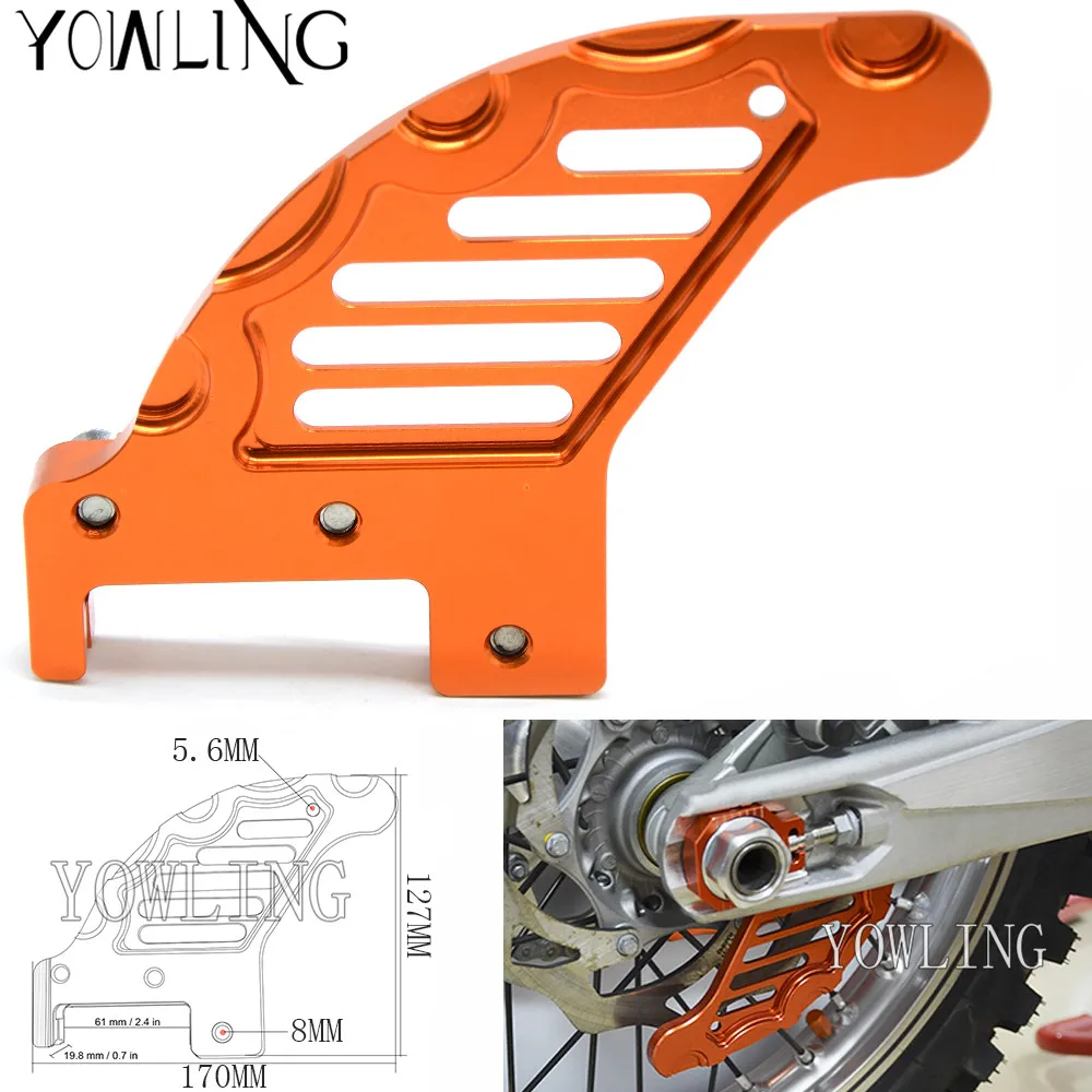 CNC Rear Brake Disc Caliper Guard Compatible With Dual