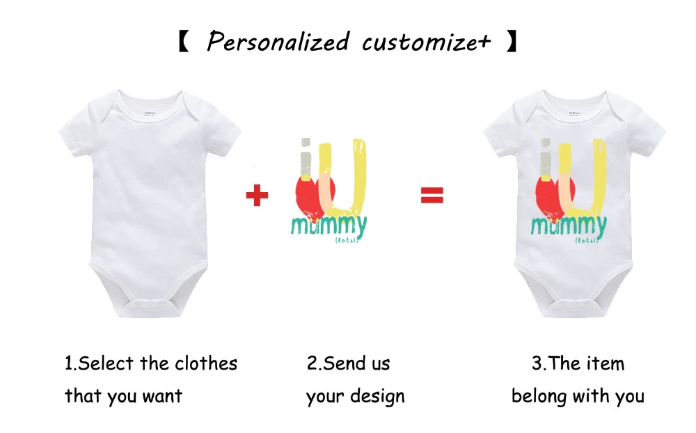 Брендовая однотонная одежда для малышей Персонализированная отделка, летние хлопковые комбинезоны для малышей от 0 до 24 месяцев, Одежда для новорожденных roupa de Bebes