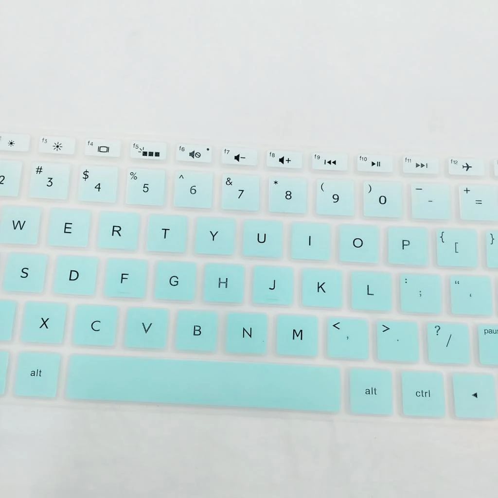 Silicone Desktop Keyboard Skin Cover for HP 15.6 inch BF Laptop Clear Green