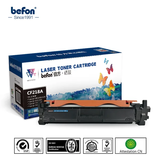 Best Offers befon Refill 18A 218A Toner Cartridge Replacement for HP CF218A CF218 218 LaserJet Pro M104a M104w 104 132 132a M132fn M132fp 