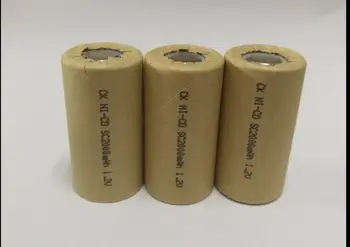 

10PCS SC2000mAh Ni-CD high power battery cell,power tool battery,Power Cell,discharge rechargeable battery,battery cell