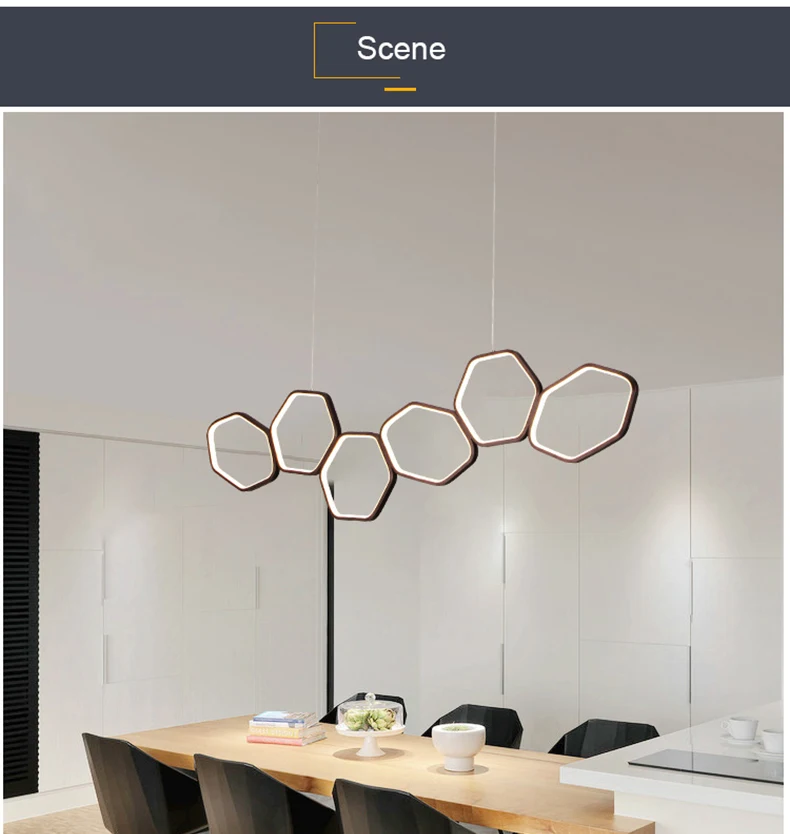 NEO Gleam минимализм, современный светодиодный светильник для столовой, кухни, гостиной, белого или кофейного цвета, подвесная люстра, светильники