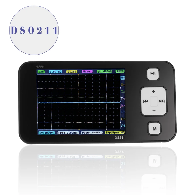Новая версия мини ARM DSO211 цифровой осциллограф портативный карманный нано Ручной цифровой осциллограф