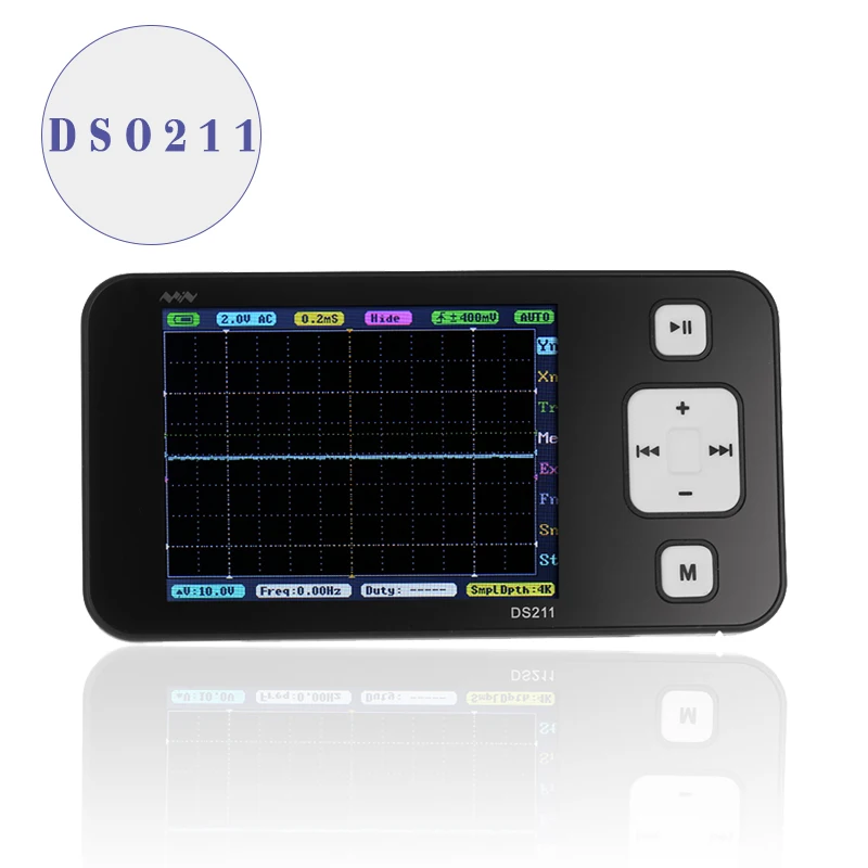

New Version Mini ARM DSO211 Digital Oscilloscope Portable Pocket-sized Nano Handheld Digital Storage Oscilloscope