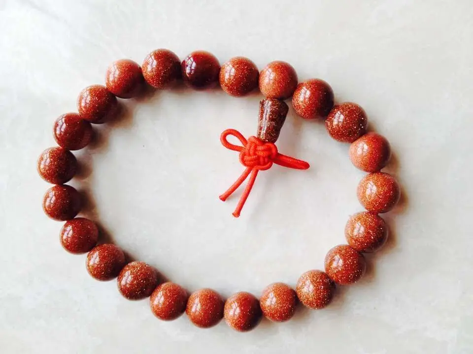 

New 8mm orange Round Beads "Zi sha shi "stretch Bangle Bracelet 7" 28%