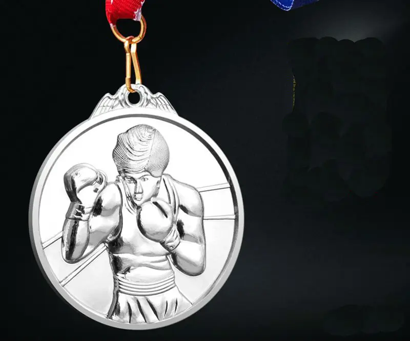 Высокое качество! металлическая медаль для соревнований по боксу, Санда, боевые искусства, бокс, тхэквондо, медаль для спортивного клуба
