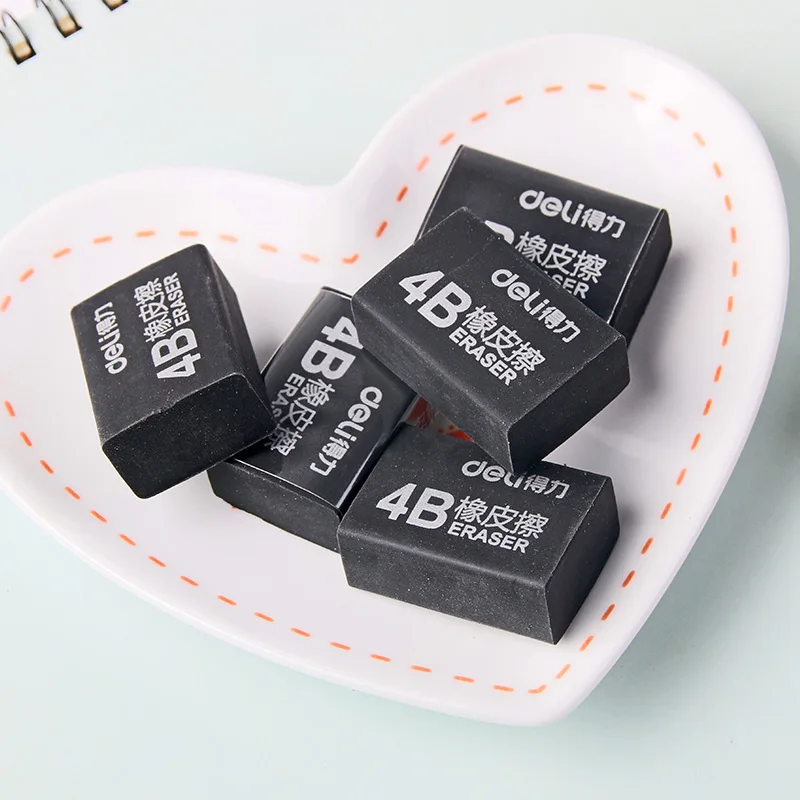 Buy 1 Pack 30Pcs Soft 4B Black Color Rubber Erasers
