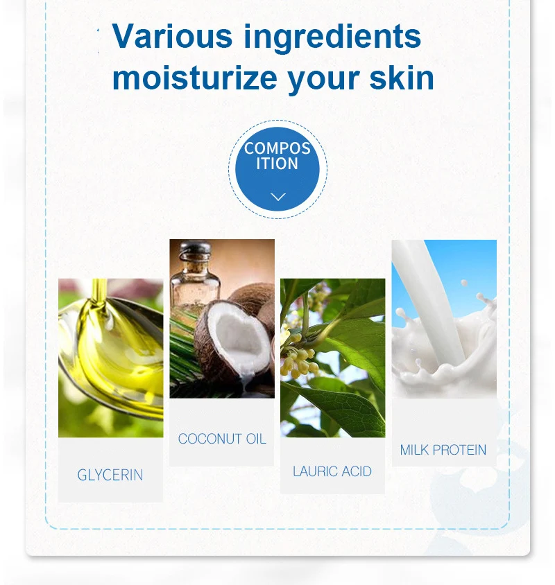Various ingredients  moisturize your skin