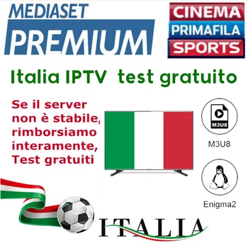 

IPTV M3u8 Subscription IPTV Italy UK Fr Spanish Mediaset Premium For iptv smarters Android TV Box Enigma2 Smart TV