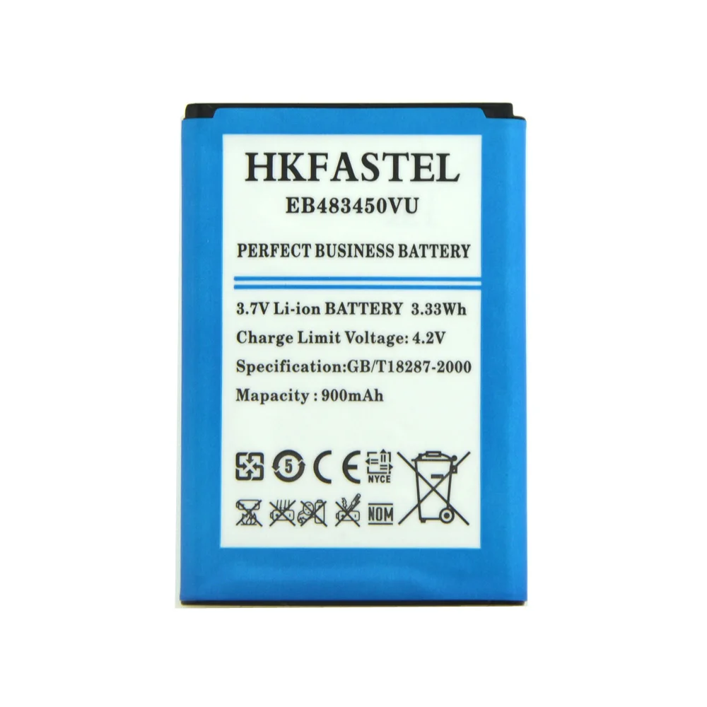 Аккумулятор HKFASTEL EB483450VU для Samsung C3630 C3230 C5350 C3752|battery for samsung|battery forbattery mobile |