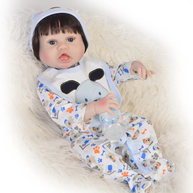 Bebe reborn menino full silicone vinyl doll baby reborn 23 57cm real alive  infant newborn baby boy dolls gift - AliExpress