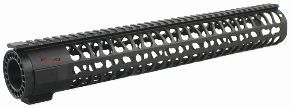 Векторная оптика KeyMod 15 дюймов поплавок один кусок Handguard Пикатинни система крепления черный подходит 5,56. 223 AR платформа винтовки