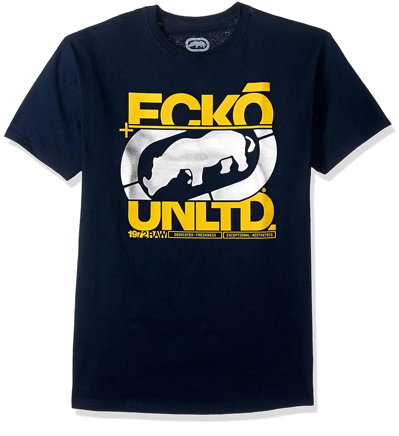 

New Ecko Unltd. Men's In The Cut Tee Shirt 100% Cotton Short Sleeve O-Neck Tops Shirts Adults Casual Shirt Streetwear Harajuku