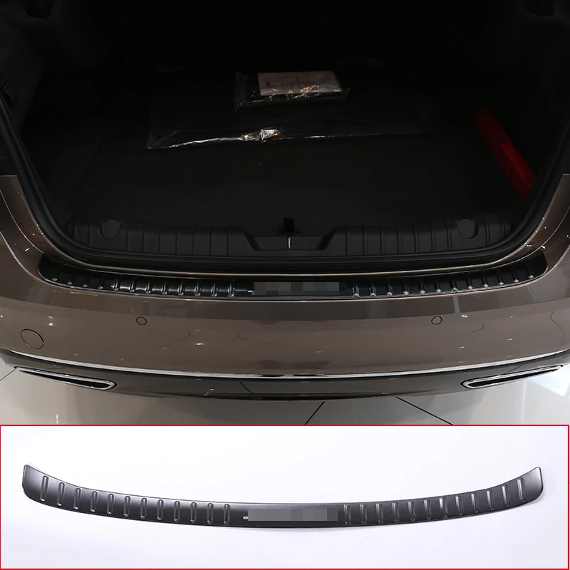 

2 Color For For Jaguar XF Stainless Rear Bumper outside Sill Plate Protector Cover Trim