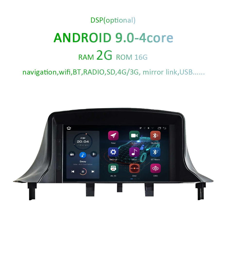 Flash Deal Android 9.0 DSP 4G RAM Car GPS Radio for Renault Megane 3 2009 2010 2011 2012 Fluence DVD Player AV Output Navigation Stereo PC 2
