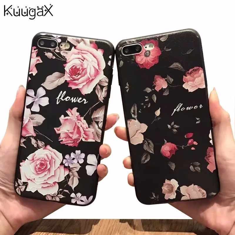 

New 3D Painted Relief Flower Case For Xiaomi A1 5X Redmi 5 Plus 4A 4X Note 5A Prime Note 4 4X 5 TPU Silicone Soft Cover Case Bag
