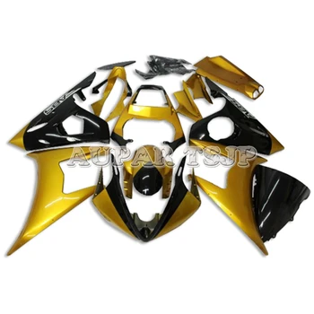 

Gold Black Cowlings for Yamaha YZF-600 2003 2004 2005 Panels Motorbike Body Work R6 03 04 05 Fairings ABS Plastic Injection Hull