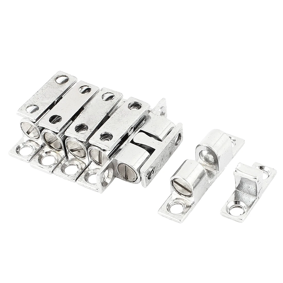 DHDL Stainless Steel Furniture Cabinet Door Double Ball Roller Catch 6Pcs