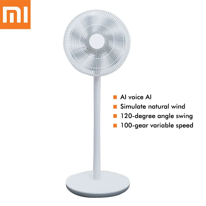 

Xiaomi Mijia Smart Floor Fan DC Frequency Conversion Fans with 7 Fan Blades AI Voice Remote Control Stand Fans for Home