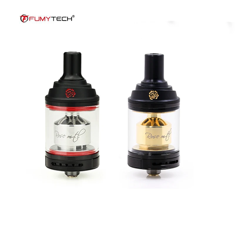 Оригинальный Fumytech Rose MTL RTA Танк Ремонтопригодный распылитель 24 мм Vape POM капельный