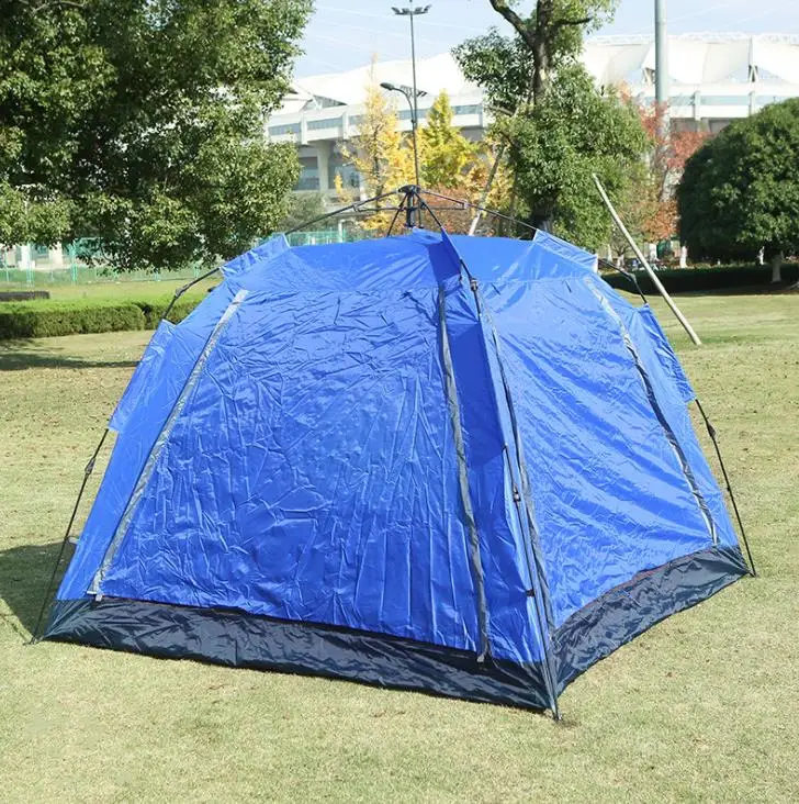 

New Windproof And Rainproof Double-Layer Self-Driving Camping Equipment Outdoor Portable Folding Field Activity Tent Direct