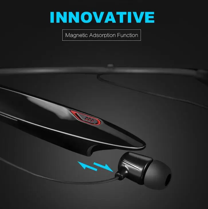 2018 новая Шейная стереогарнитура Bluetooth Беспроводная Мобильная Музыка V4.1