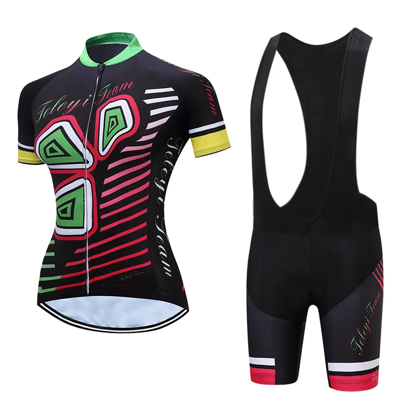 Женский профессиональный комплект Джерси для велосипеда TELEYI, форма для езды на горном велосипеде, комплекты одежды для горного велосипеда, Майо, одежда для велоспорта, костюм