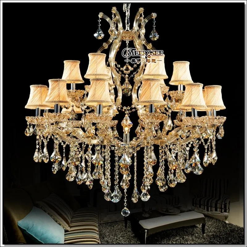 

Luxury Crystal Chandelier Lighting Fixture Maria Theresa Crystal Luster Lamp Deckenleuchten for Lobby Stair Hallway project