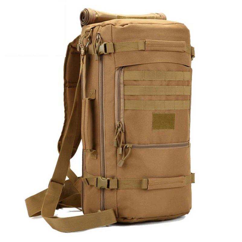 

Hot Men's Military Backpack Waterproof Nylon School Bag Camouflage Backpacks Multi-function Men Travel Bags 2019 D088