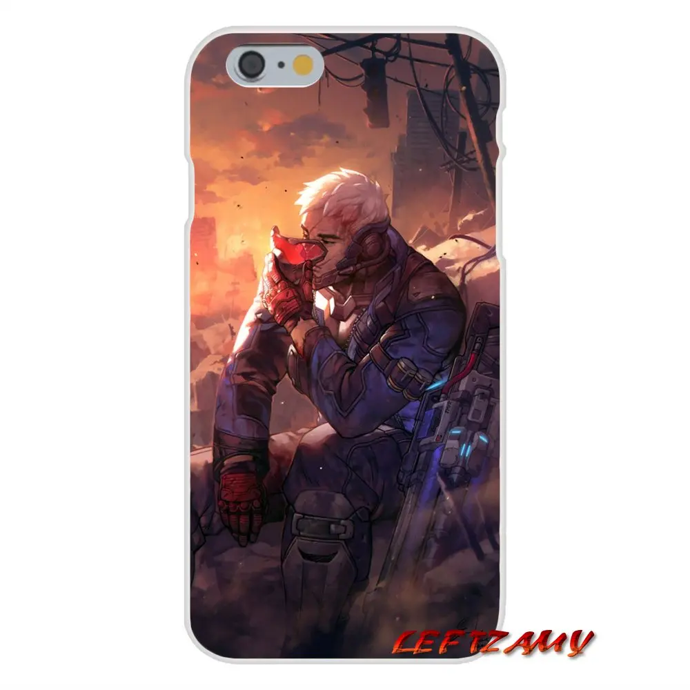 Для huawei P8 P9 P10 Lite 2017 Honor 4C 5X 5C 6X mate 7 8 9 10 Pro game Overwatch OW Soldier 76 аксессуары чехлы для
