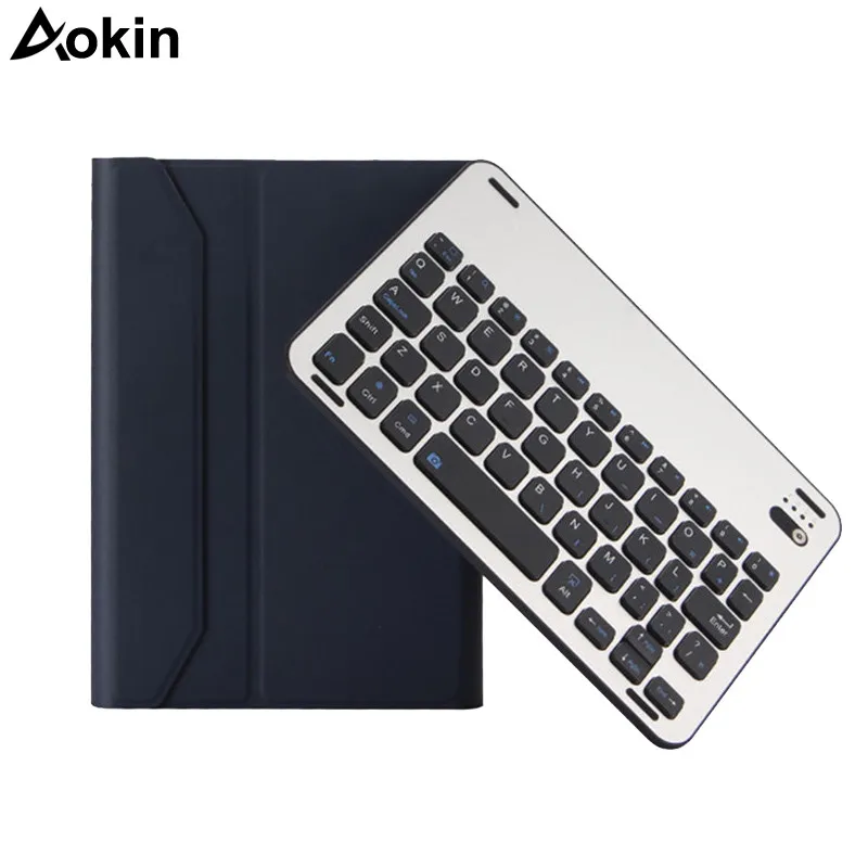 Aokin Сплит Bluetooth клавиатура для iPad Pro 10 5 Беспроводная перезаряжаемая ABS + PU кожаный