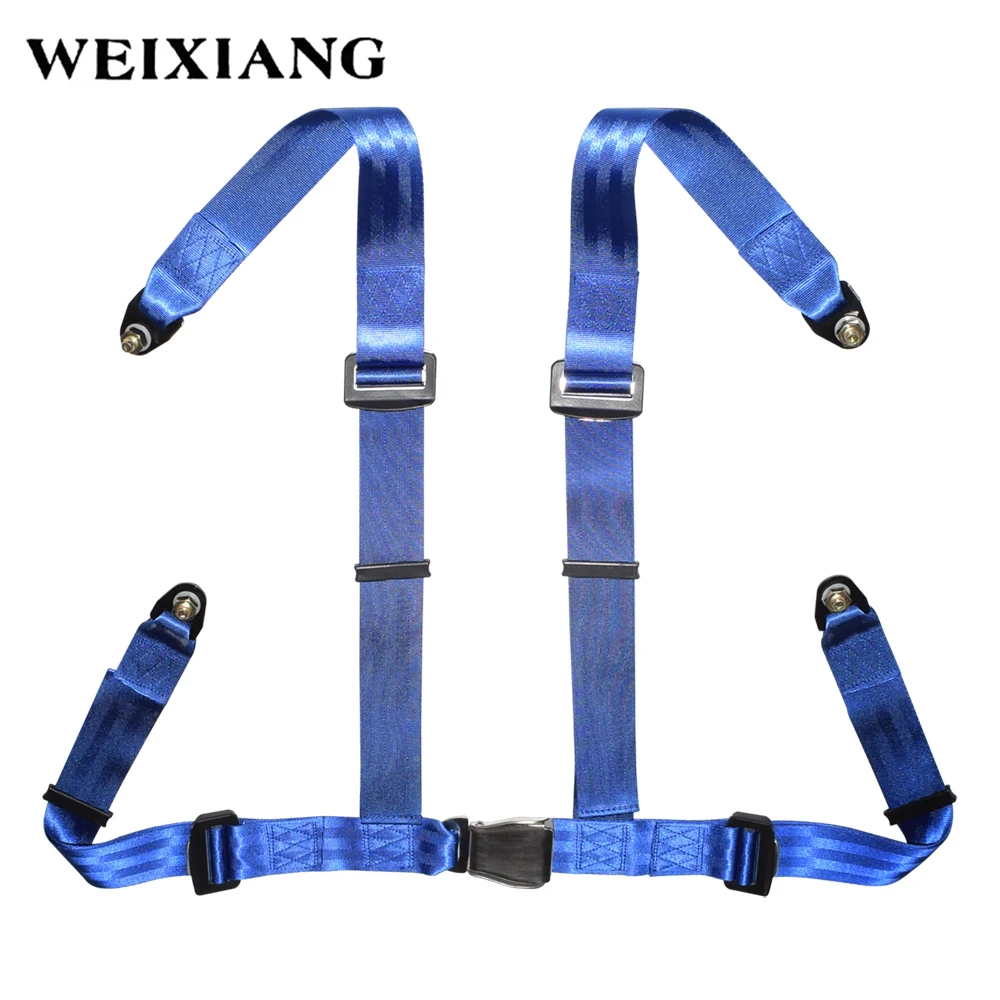 Buy Universal 4PT 4 Point Sport Racing Style Seat Belt