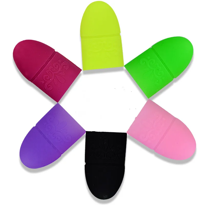 

Nail Art UV Gel Polish Remover Wrap Silicone Finger Soak Off Cap Clip Reusable Wraps Rubber Manicure Tools