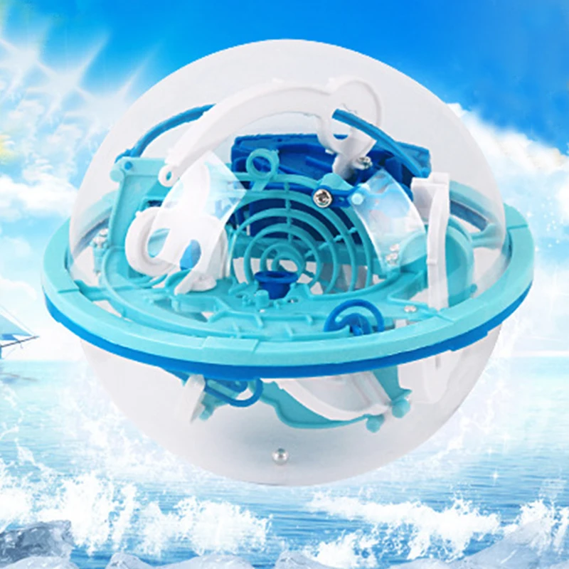 

3D Ball Maze Puzzle Labyrinth Magic Intellect Maze Cube Ball Puzzle Games Children Educational Toys 100 Barriers